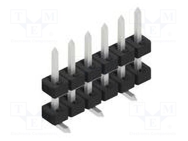 Connector: pin strips; pin header; male; PIN: 6; 2mm; SMT; 1x6; 100V