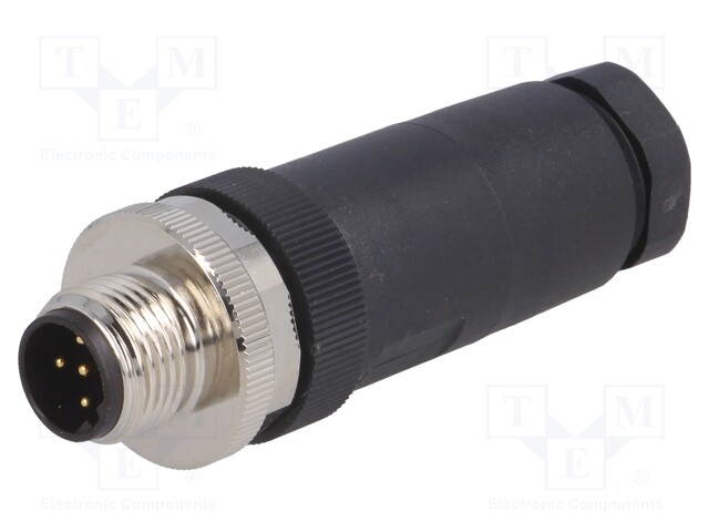 Plug; M12; PIN: 5; male; B code-Profibus; for cable; screw terminal