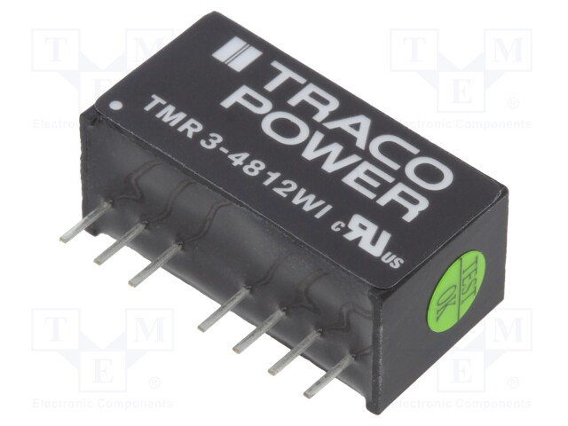 Converter: DC/DC; 3W; Uin: 18÷75V; 12VDC; Iout: 250mA; SIP8; 4.8g