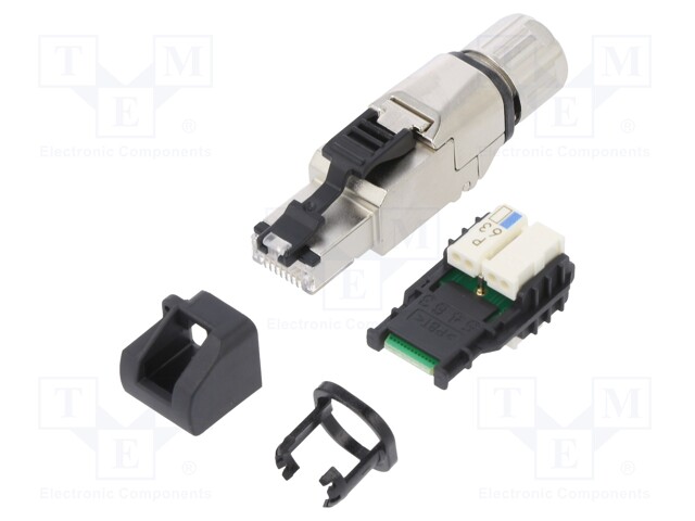 Plug; RJ45; PIN: 8; Cat: 6a; shielded,with protective cap; 5.5÷10mm