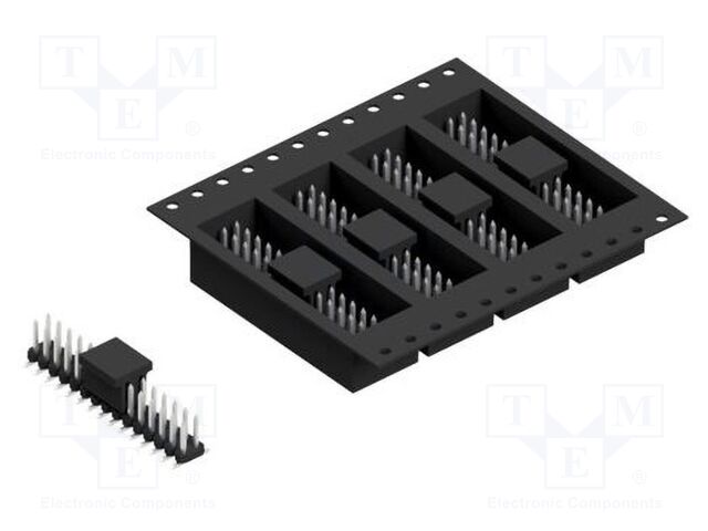 Connector: pin strips; pin header; male; PIN: 30; 2mm; SMT; 2x15