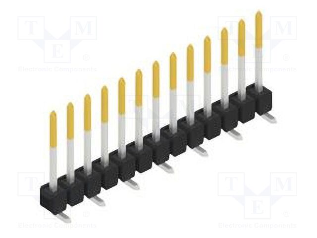 Connector: pin strips; pin header; male; PIN: 13; 2.54mm; SMT; 1x13