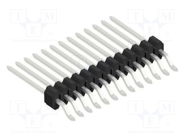 Connector: pin strips; pin header; male; PIN: 13; 1.27mm; SMT; 1x13