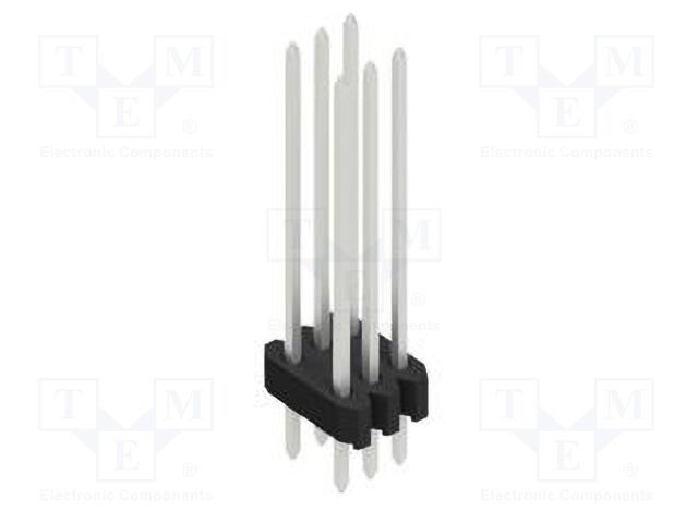 Connector: pin strips; pin header; male; PIN: 6; 1.27mm; THT; 2x3