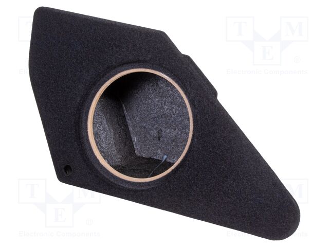 Car loudspeaker enclosure; MDF; black; textil; 250mm; Toyota; 17l