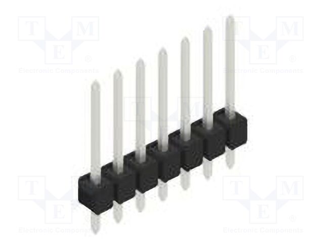 Connector: pin strips; pin header; male; PIN: 7; 2.54mm; THT; 1x7