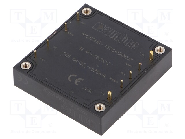 Converter: DC/DC; 250W; Uin: 40÷160V; 54VDC; Iout: 4.6A; Half Brick