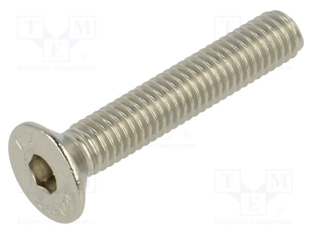 Screw; M6x35; Head: countersunk; hex key; acid resistant steel A4