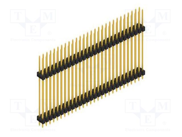 Connector: pin strips; pin header; male; PIN: 56; 2.54mm; THT; 2x28