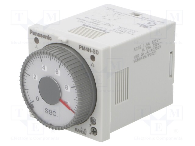 Timer; 0,2s÷100s; SPDT,SPST-NO; 250VAC/5A; 100÷240VAC; -10÷50°C
