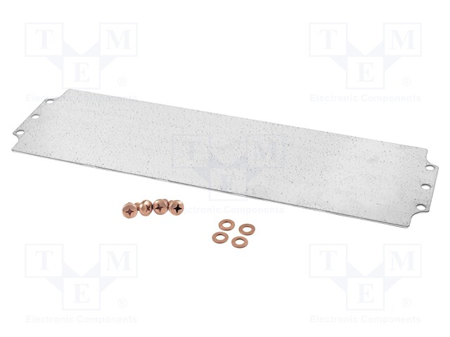 Mounting plate; steel; W: 103.7mm; L: 345.3mm; Series: 1590Z