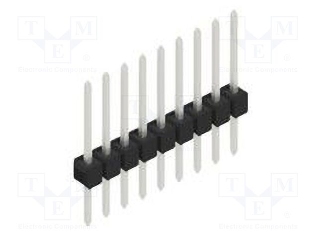 Connector: pin strips; pin header; male; PIN: 9; 2.54mm; THT; 1x9