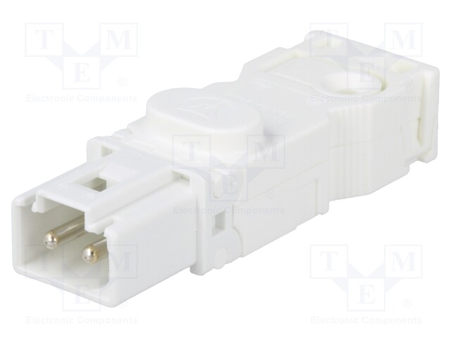 Male plug; 025; male; white
