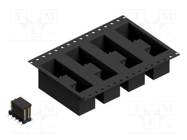 Connector: pin strips; pin header; male; PIN: 10; 2.54mm; SMT; 2x5