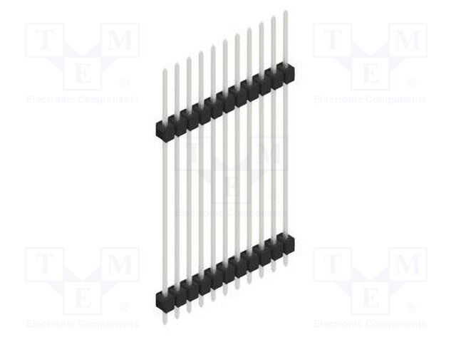 Connector: pin strips; pin header; male; PIN: 11; 2.54mm; THT; 1x11