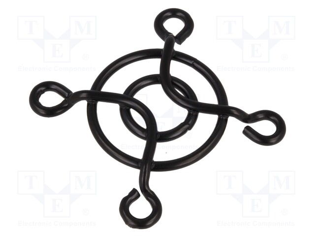 Guard; 30x30mm; Mat: metal; Mounting: screw; Colour: black