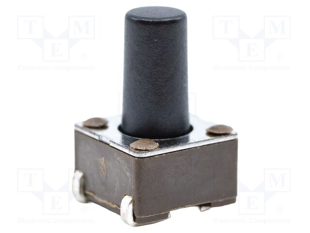 Microswitch TACT; SPST-NO; Pos: 2; 0.05A/12VDC; SMT; 1.57N; 6x6x4mm