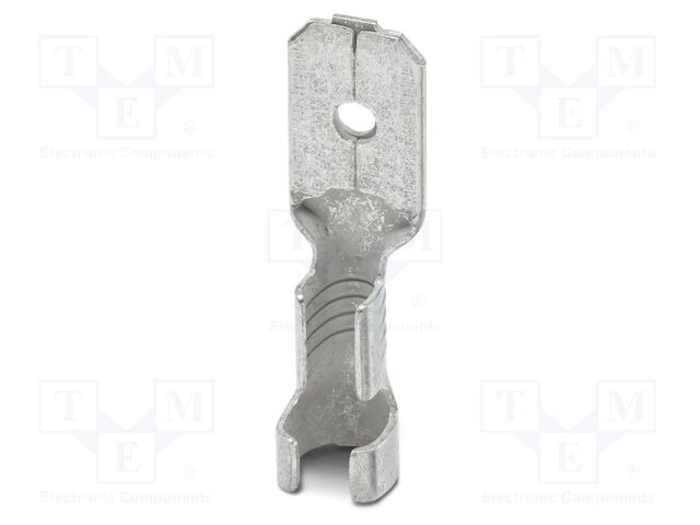 Non-insulated; Body: silver; Tip: flat