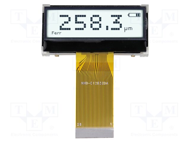 Display: LCD; graphical; 128x32; COG,FSTN Positive; LED; PIN: 28