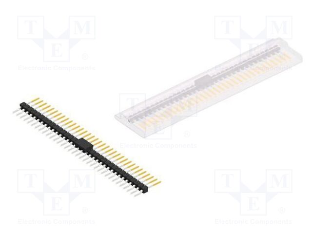 Connector: pin strips; pin header; male; PIN: 34; 2.54mm; SMT; 1x34