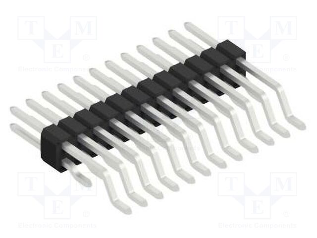 Connector: pin strips; pin header; male; PIN: 24; 1.27mm; SMT; 2x12