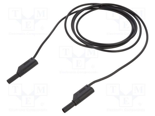 Test lead; 32A; banana plug with axial socket 4mm,both sides