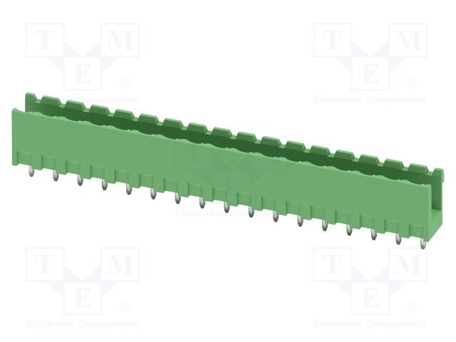 PCB headers, nominal cross section: 2.5 mm?, color: green, n