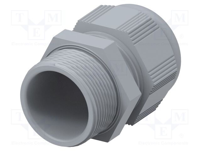 Cable gland; without nut,with long thread; M32; 1.5; IP68; grey