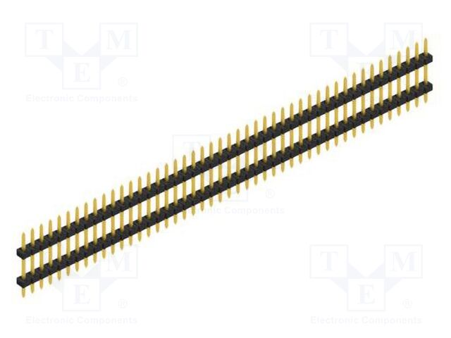 Connector: pin strips; pin header; male; PIN: 46; 2mm; THT; 1x46