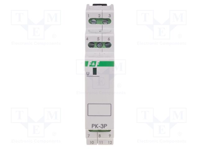Relay: electromagnetic; Uswitch: max.250VAC; Ioper.max: 8A; IP20