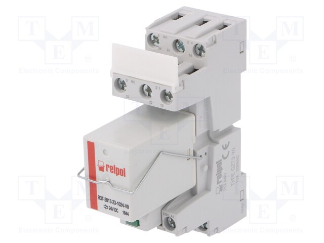 Relay: interface; 3PDT; Ucoil: 24VDC; 10A; 10A/250VAC; 10A/24VDC
