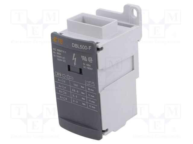 Splice terminal: distribution block; ways: 1; terminals: 12; DBL