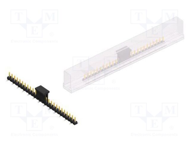 Connector: pin strips; pin header; male; PIN: 26; 2.54mm; SMT; 1x26
