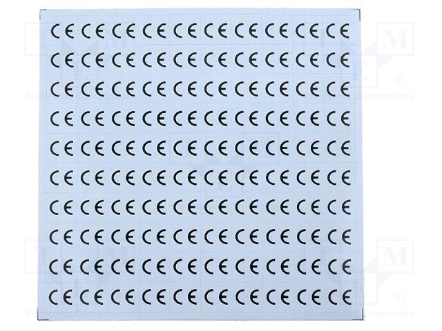 Self-adhesive sign; Pcs: 100