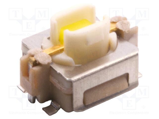 Microswitch TACT; SPST-NO; Pos: 2; 0.05A/12VDC; SMT; LED; white; 2N