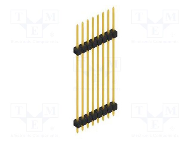Connector: pin strips; pin header; male; PIN: 8; 2.54mm; THT; 1x8