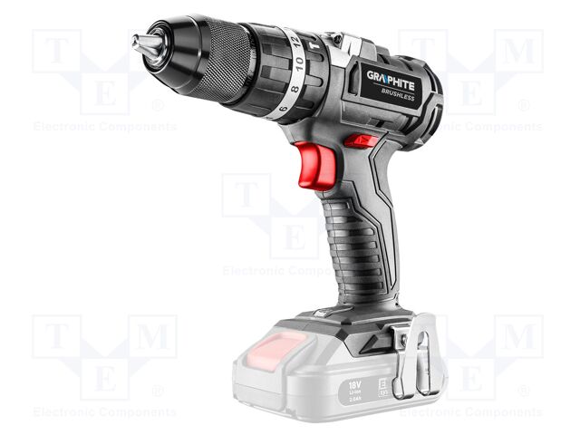 Drill/driver; battery; percussion drilling,screwdriving; 2÷13mm