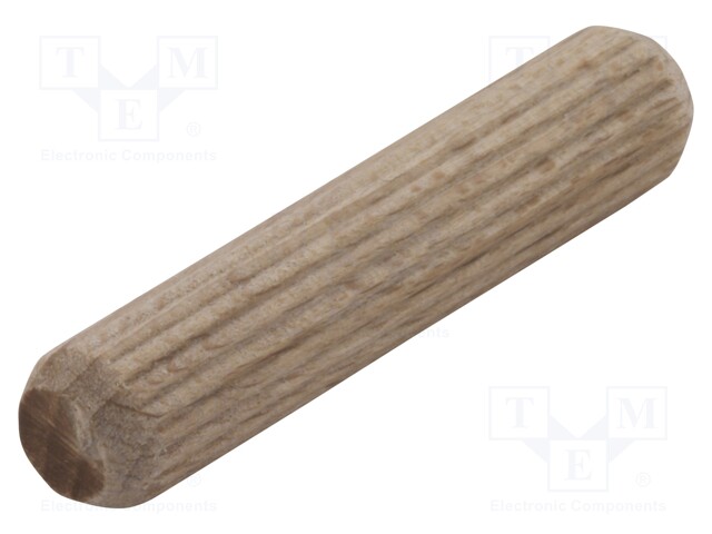 Assembly stud; wood (beech); Ø: 8mm; L: 40mm; 40pcs.