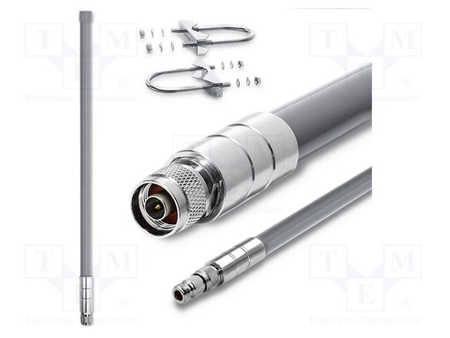 Antenna; grey; N; 100W; 868MHz; 50Ω; 1.5m; 12dBi; -40÷85°C