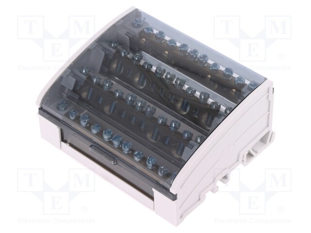 Splice terminal: distribution block; screw terminal; ways: 4