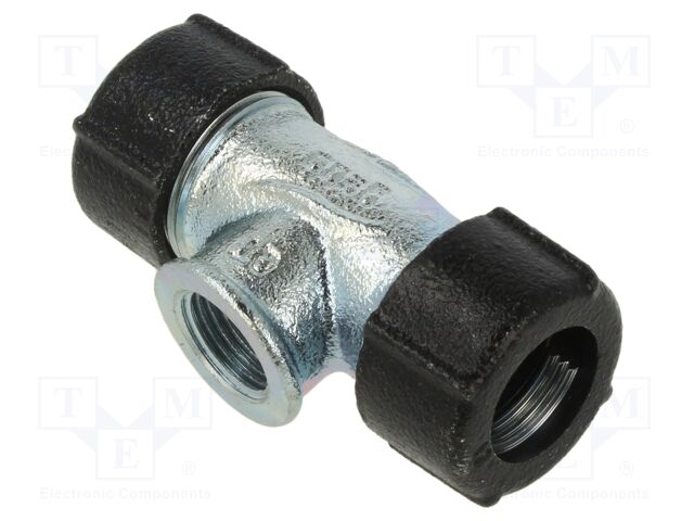 T-tap splitter; 10bar; cast iron; Thread: G 1/2" internal; QUICK