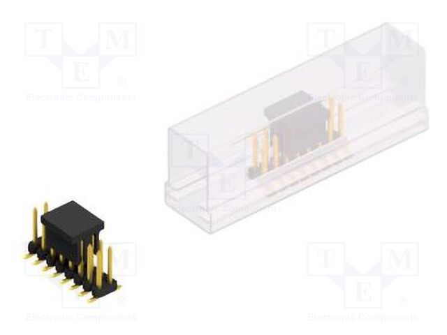 Connector: pin strips; pin header; male; PIN: 16; 2mm; SMT; 2x8; 100V