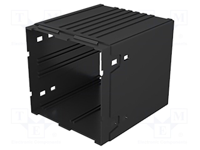 Enclosure: enclosure base; X: 96mm; Y: 96mm; Z: 75mm; PPO; black
