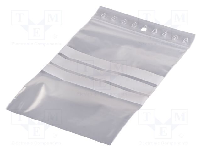 Self-seal bag; L: 180mm; Width: 120mm; Thick: 50um; polyetylene