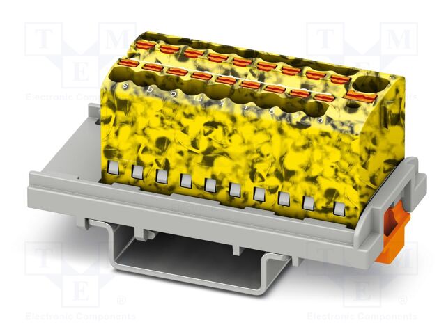 Splice terminal: rail; 17.5A; 500V; push-in; PA; 0.14÷2.5mm2