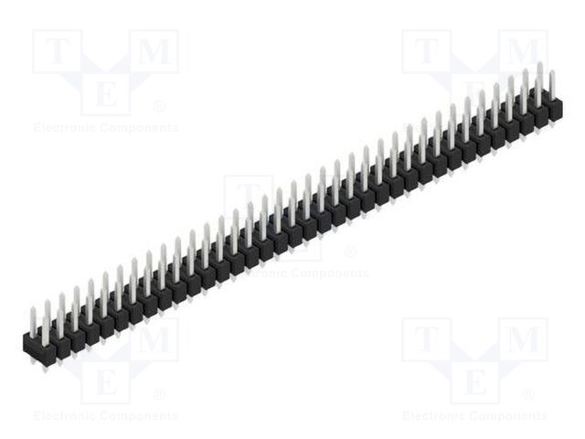 Connector: pin strips; pin header; male; PIN: 72; 2.54mm; THT; 2x36