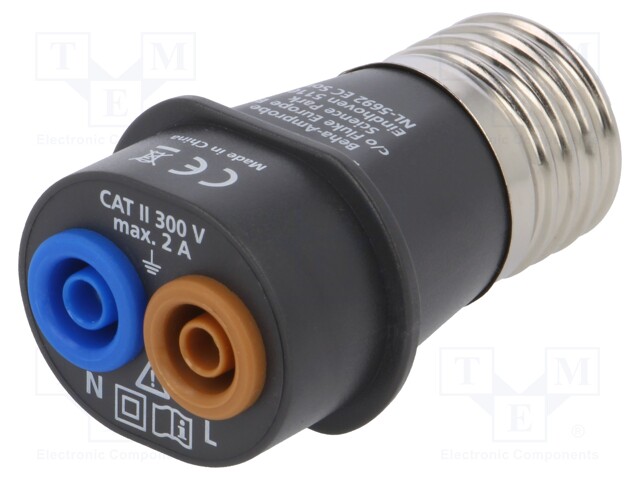 Adapter; 4mm; Cap: E27