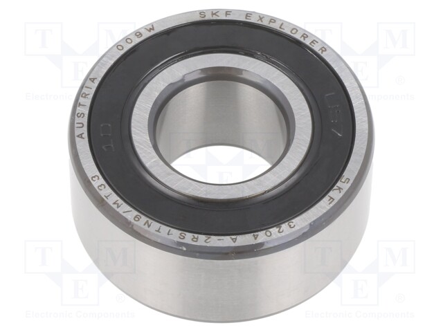 Bearing: double row ball; angular contact; Øint: 20mm; Øout: 47mm