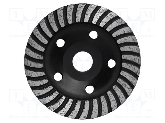Grinding wheel; Ø: 125mm; turbo; Holder: assembly hole