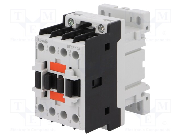 Contactor: 3-pole; NO x3; Auxiliary contacts: NO; 24VAC; 12A; DIN